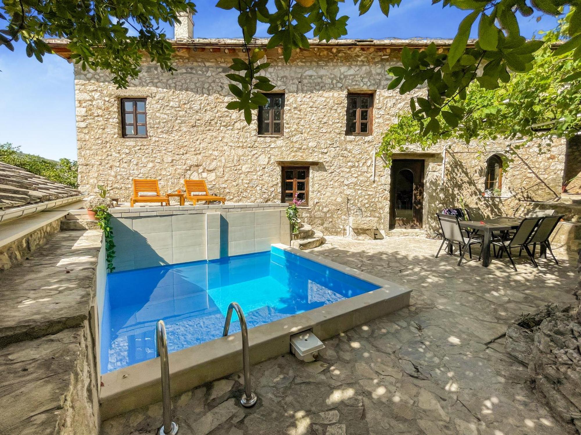 Villa Historic Pocitelj With Pool And Incredible Views On The River And Landmarks Exterior photo